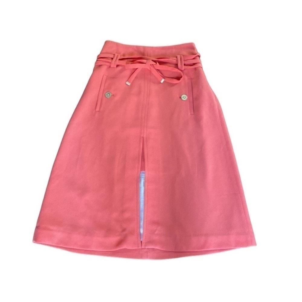 Anthropologie Leifsdottir Coral vintage look midi skirt